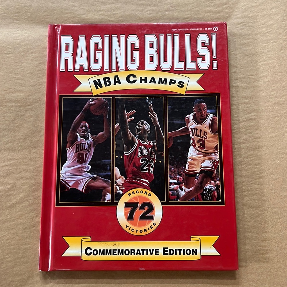 Chicago Bulls RAGING BULLS! NBA CHAMPS RECORD 72 Victoriies
